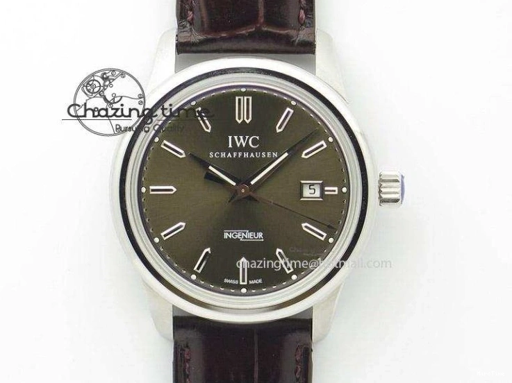 MIROTIME 0319 Portofino IW458101 RG MK 1:1 Best Edition Silver Dial On Red Leather Strap MIYOTA FashionForward 7162